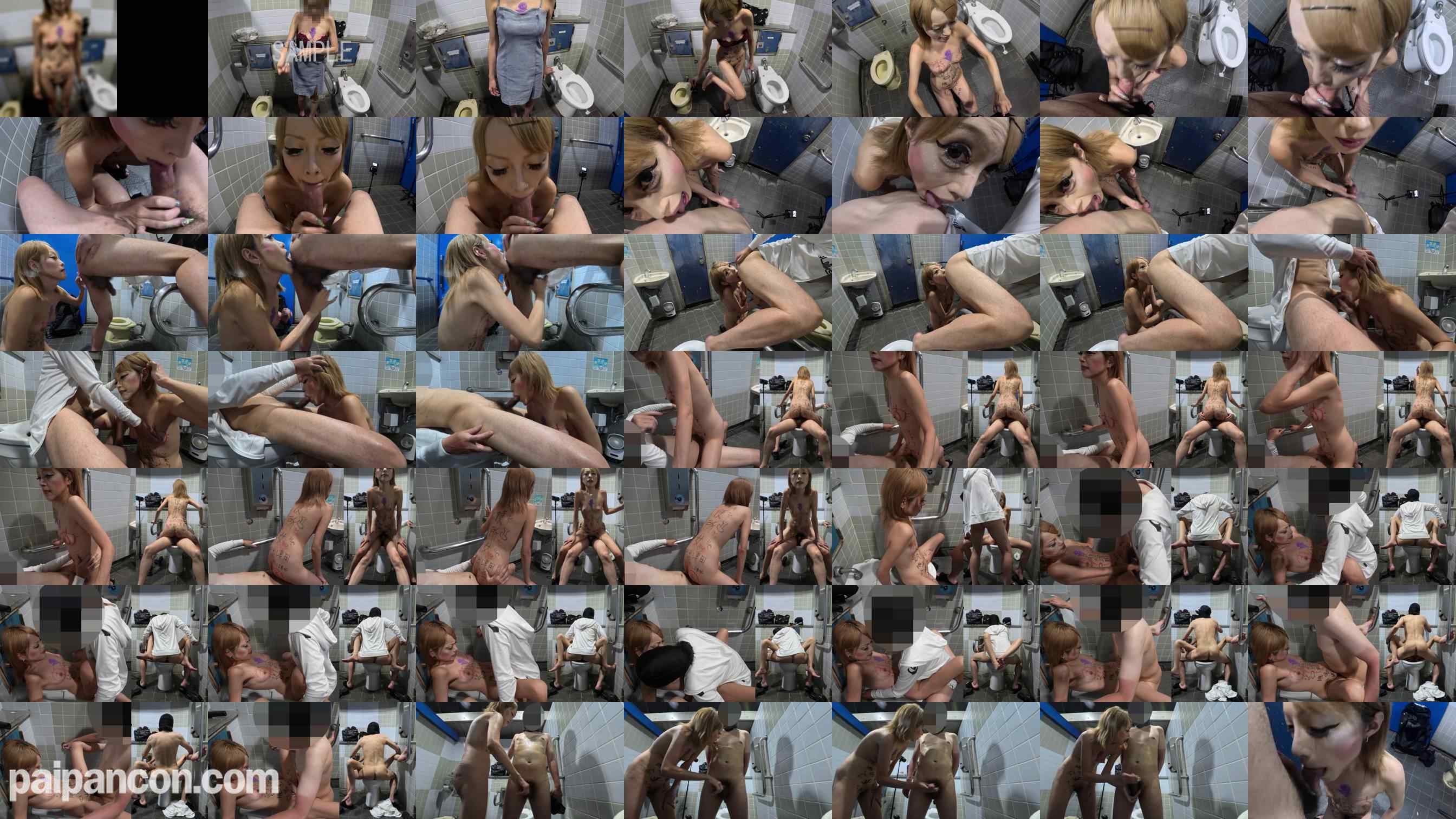 FC2-PPV-4564837 - 全身落書き鬼スタイルキャバ嬢と公衆便所で生ハメ☆ grid.jpg